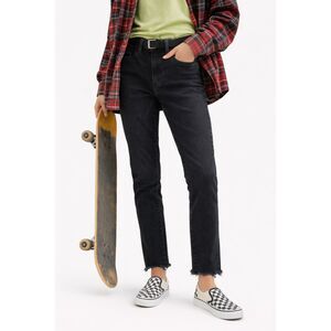 Abercrombie & Fitch Super Skinny Ankle Jeans High Rise Black Raw Hem | 26 / 2R